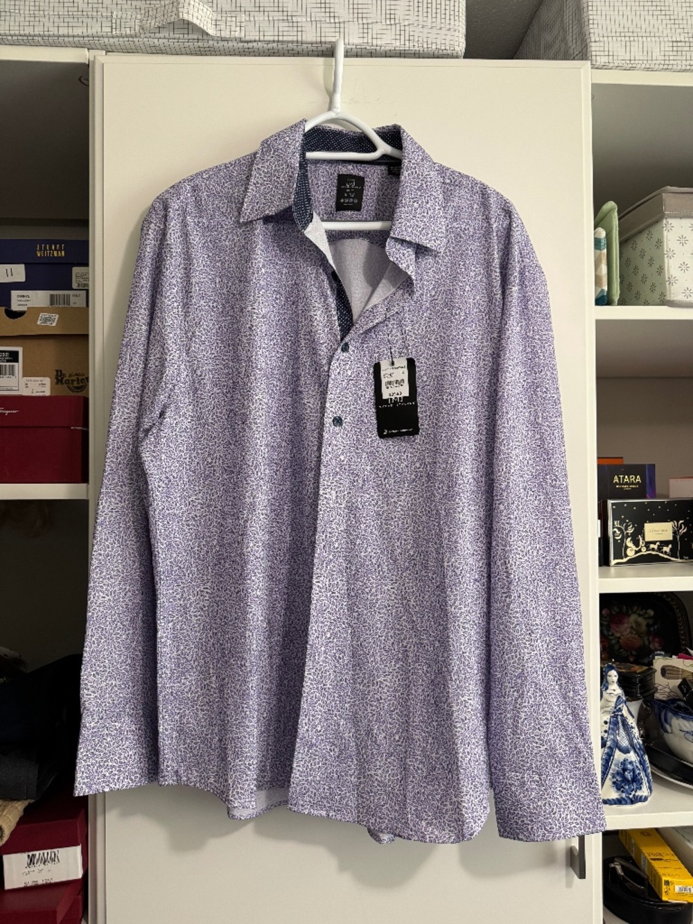 Michael Strahan, Size XL, 17-17,5; 34/35; 86% Polyester, 14% Spandex